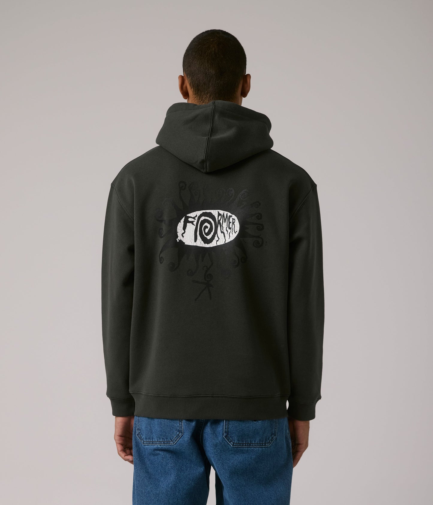 FORMER MERCHANDISE HALO HOOD WORN BLACK