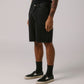 FORMER MERCHANDISE REYNOLDS 21' DENIM SHORT WASHED BLACK