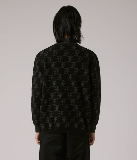 FORMER MERCHANDISE SYNOPTIC LS POLO BLACK