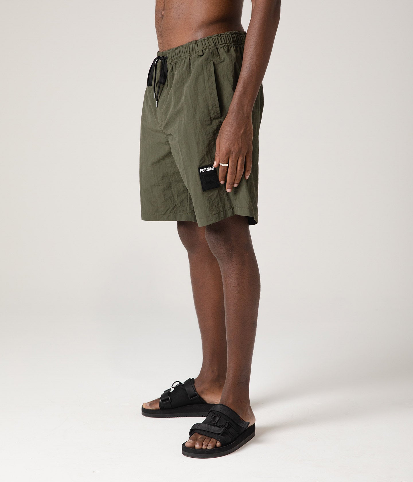 SWANS BAGGY SWIM TRUNK // DEEP OLIVE