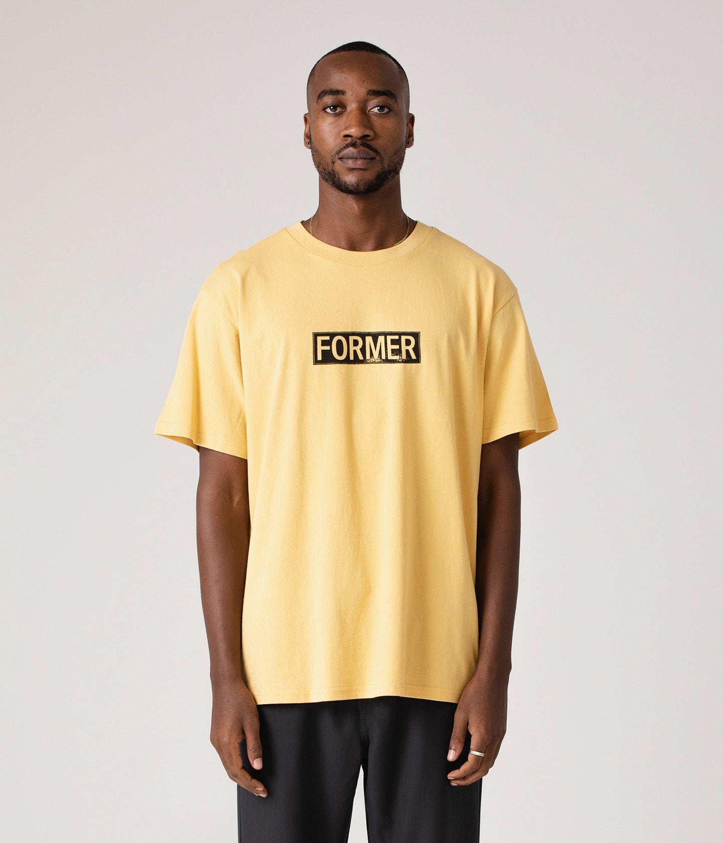 LEGACY PLATE T-SHIRT // MUSTARD