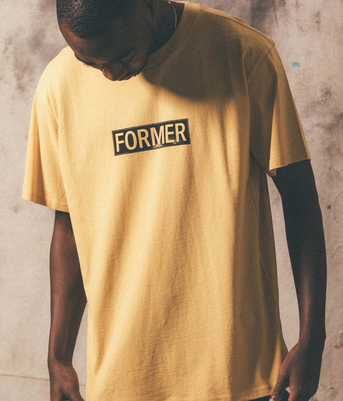 LEGACY PLATE T-SHIRT // MUSTARD